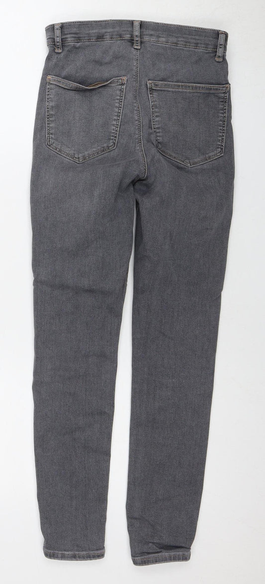 Topshop Women's Grey Skinny Jeans, Size M, Slim Fit