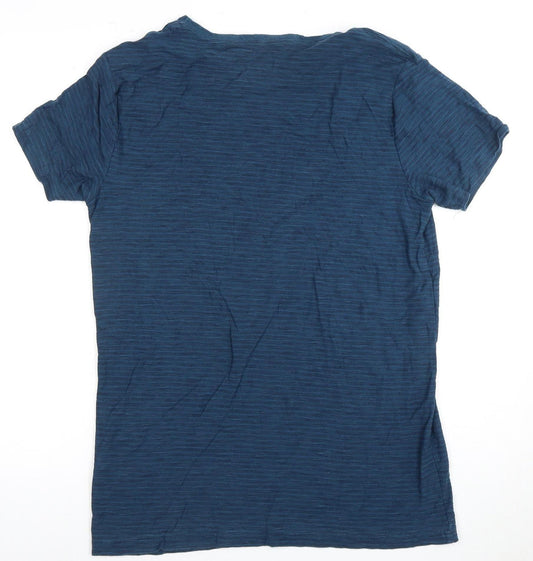 Quiksilver Men's Blue Medium Crew Neck T-Shirt