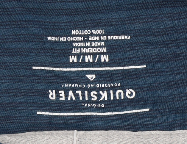 Quiksilver Men's Blue Medium Crew Neck T-Shirt