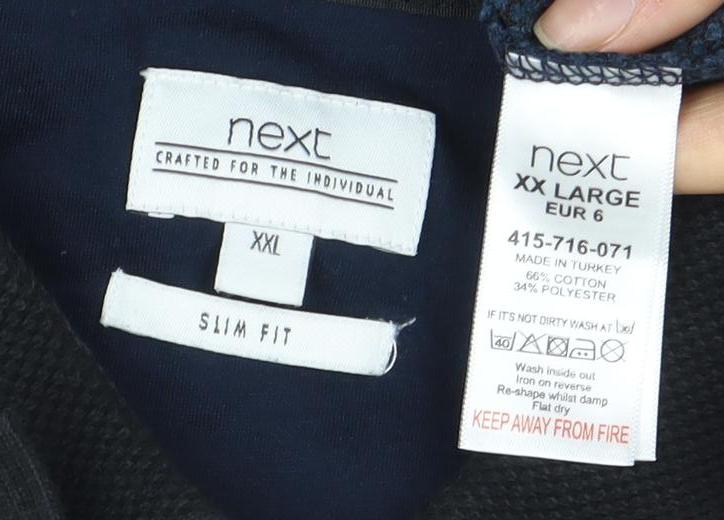 NEXT Men's Blue Slim Fit Polo Shirt XXL