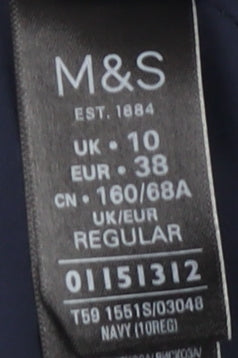 Marks and Spencer Women's Blue Pencil Skirt Size 10