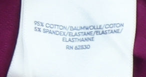 Lands' End Women's Purple T-Shirt S - Classic Style