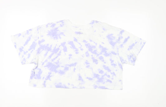 Womens UK Size S Hollister Multicoloured Cropped T-Shirt