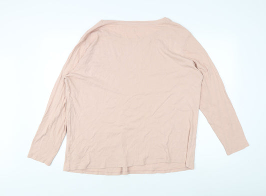 Capsule Women Beige Long Sleeve T-Shirt Size 24