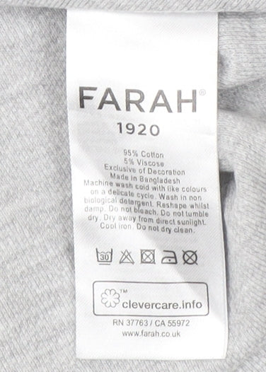 Mens UK Size L Farah Grey T-Shirt