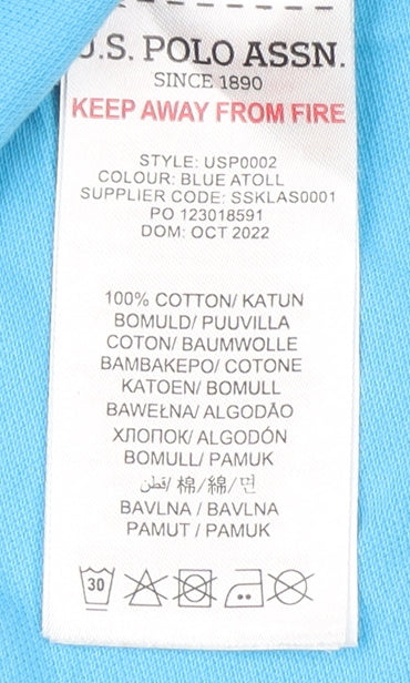 U.S. Polo Assn. Boys' Blue Polo Shirt 9-10 Years
