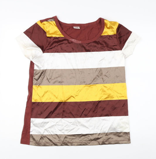Womens UK Size L Esprit Multicoloured Basic T-Shirt