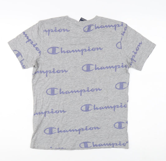 Champion Grey Basic T-Shirt L for Teens