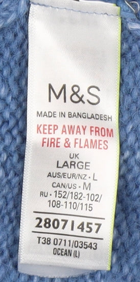 Womens UK Size L Marks and Spencer Blue Pullover Jumper
