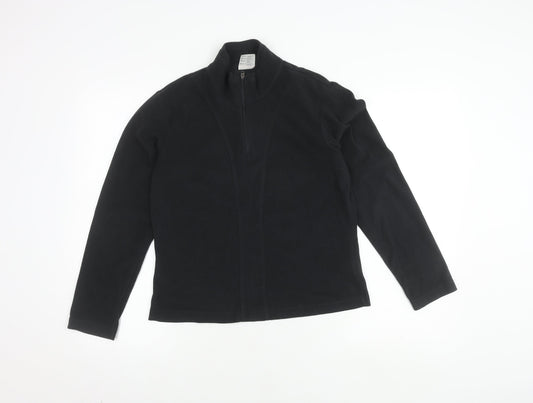 Womens UK Size M Columbia Black Full Zip Sweatshirt