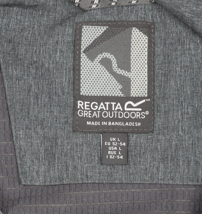 Mens UK Size L Regatta Grey Softshell