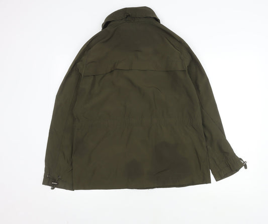 Maine New England Women's Green Mid-Length Windbreaker Jacket