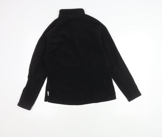 Quechua Black Unisex Fleece Pullover, Size 12