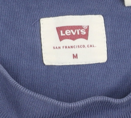 Levi's Men's Blue T-Shirt M Short Sleeve Cotton Logo