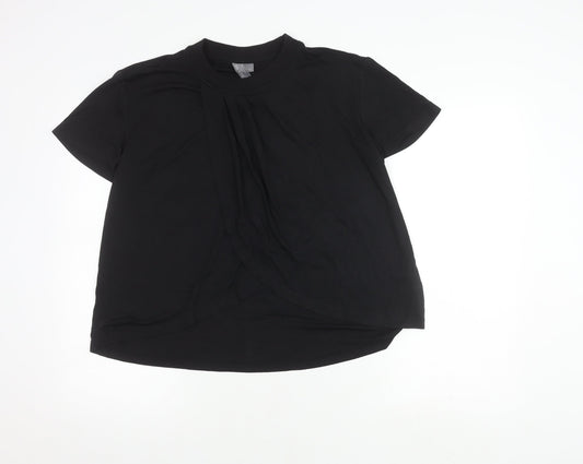 Womens UK Size S Sweaty Betty Black Wrap Blouse