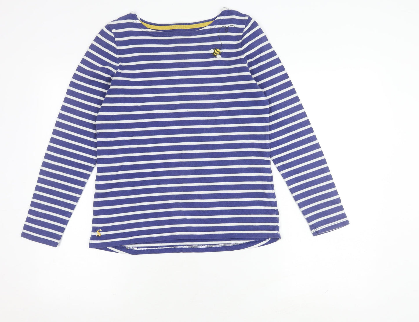 Womens UK Size 8 Joules Blue Basic T-Shirt