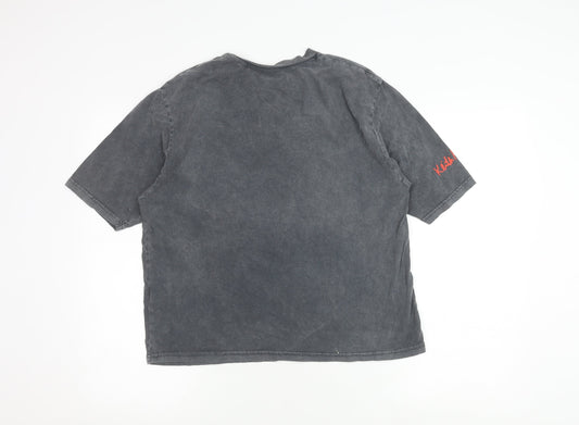Unisex Adults UK Size XS Keith Haring Grey Basic T-Shirt