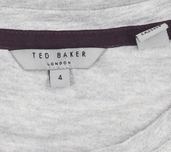 Ted Baker Men's Grey Graphic Print T-Shirt, Size L