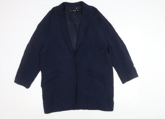 Womens UK Size M Mango Blue Basic Jacket