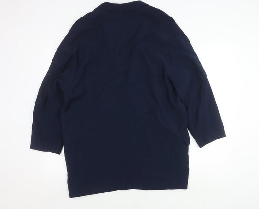 Womens UK Size M Mango Blue Basic Jacket