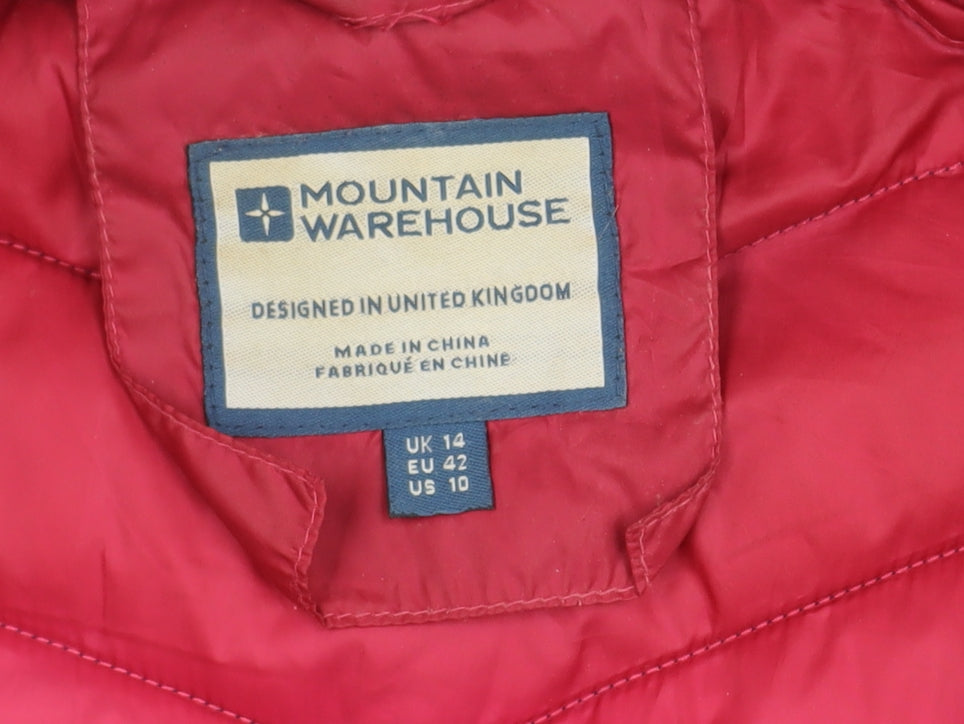 Mountain Warehouse Women's Blue Puffer Jacket Size 14