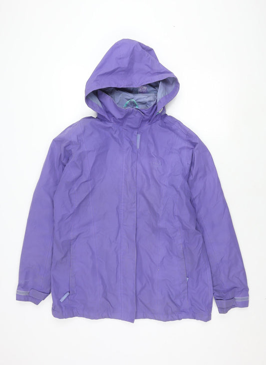 Regatta Women's Purple Waterproof Rain Jacket Size 14