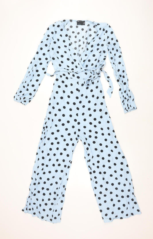 Womens UK Size 4 ASOS One-Piece Blue Jumpsuit