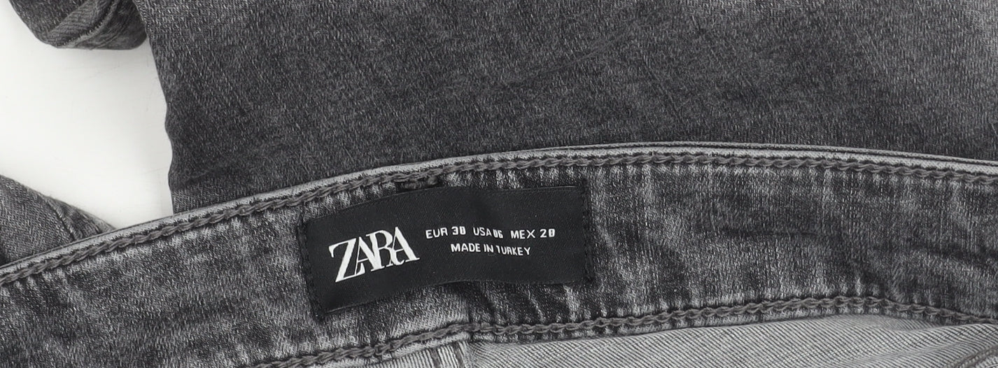 Zara Women's Grey Skinny Jeans, Size 2, Slim Fit