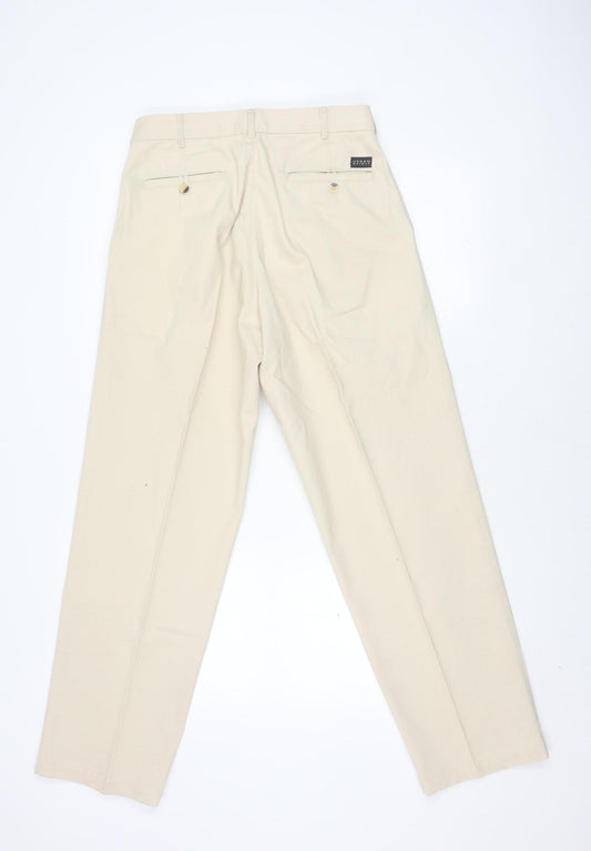 Urban Spirit Men's Beige Cotton Trousers Size 30