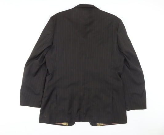 Mens UK Size 42 Jeff Banks Regular Brown Suit Jacket