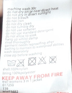 Mountain Warehouse Women's Red 3-in-1 Jacket Size 12