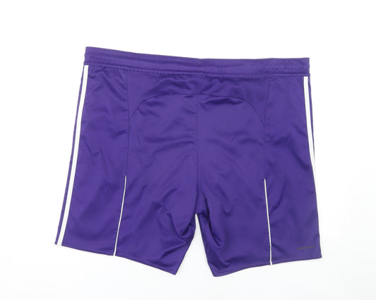 Adidas Men's Purple XL Athletic Football Shorts