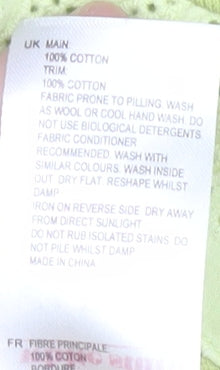 Womens UK Size 8 White Stuff Green Basic T-Shirt