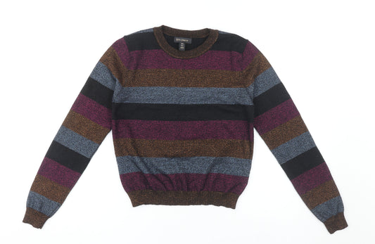 Womens UK Size S QED London Multicoloured Pullover Jumper