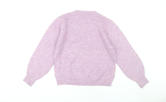 Womens UK Size M Marks and Spencer Purple Pullover Jumper
