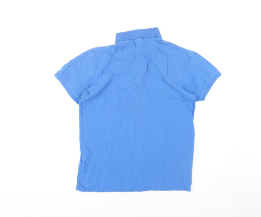 Lyle & Scott Men's Blue Medium Polo Shirt Short Sleeve