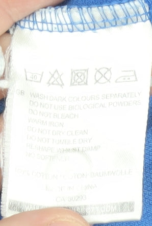 Lyle & Scott Men's Blue Medium Polo Shirt Short Sleeve