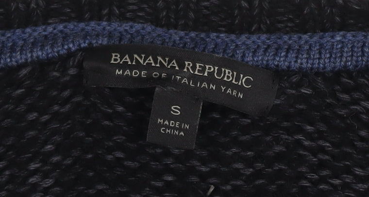 Banana Republic Women's Black Cable-Knit Jumper S