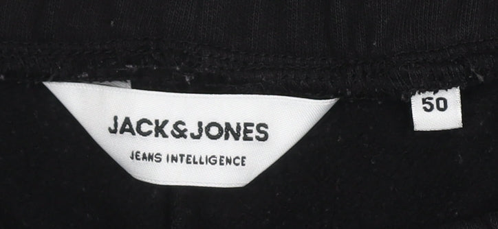 Jack & Jones Men's Black Jogger Trousers Size 50