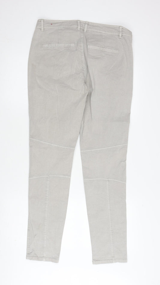 s.Oliver Women's Beige Straight Jeans, UK 14