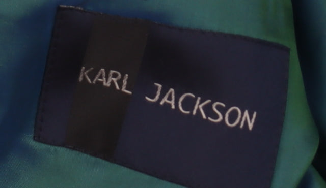 Mens UK Size 44 Karl Jackson Regular Blue Suit Jacket