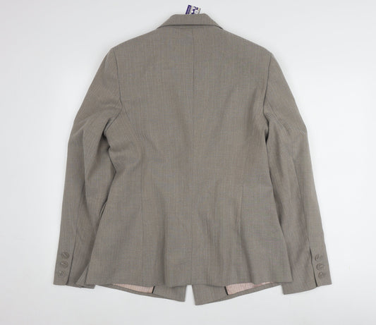 Autonomy Women's Beige Blazer - One-Button Regular Fit