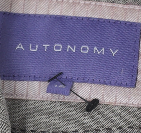 Autonomy Women's Beige Blazer - One-Button Regular Fit