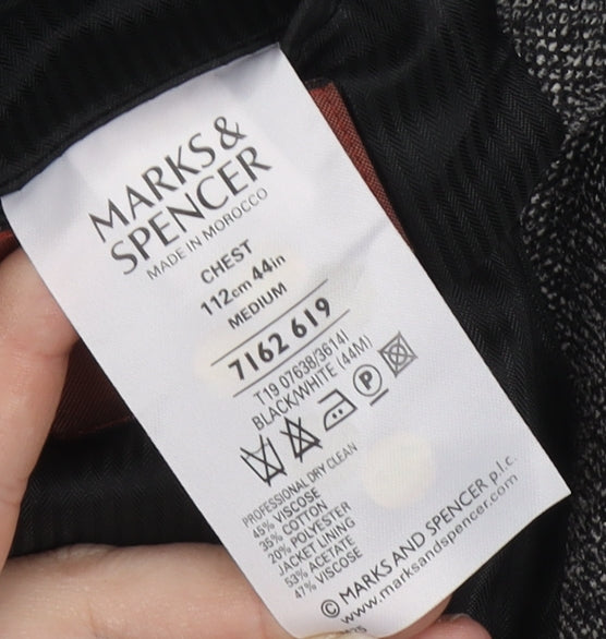 Mens UK Size 44 Marks and Spencer Regular Grey Suit Jacket