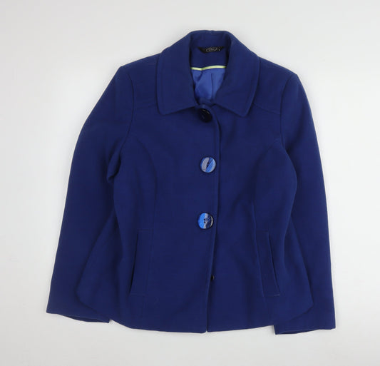 Womens UK Size 14 BM Blue Basic Jacket