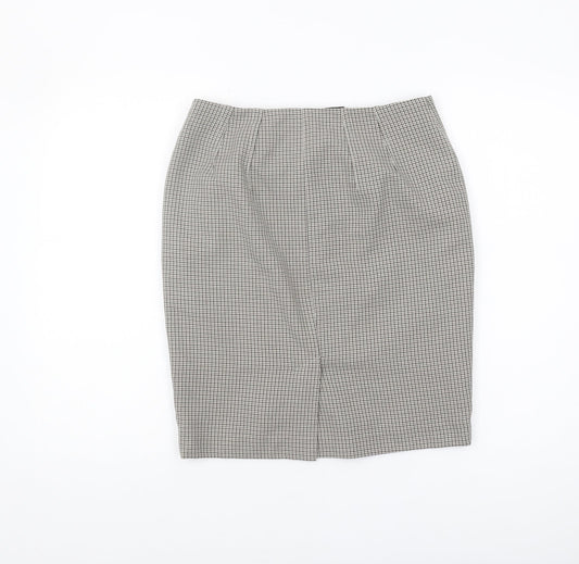 Marks and Spencer Women's Check Pencil Skirt, Size 10