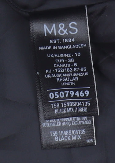 Marks and Spencer Women's Check Pencil Skirt, Size 10