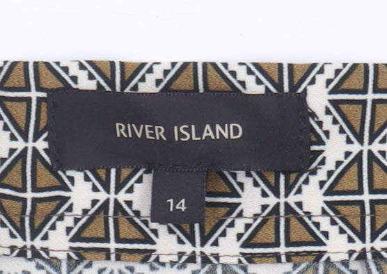 River Island Women's Multicoloured Geometric Shorts