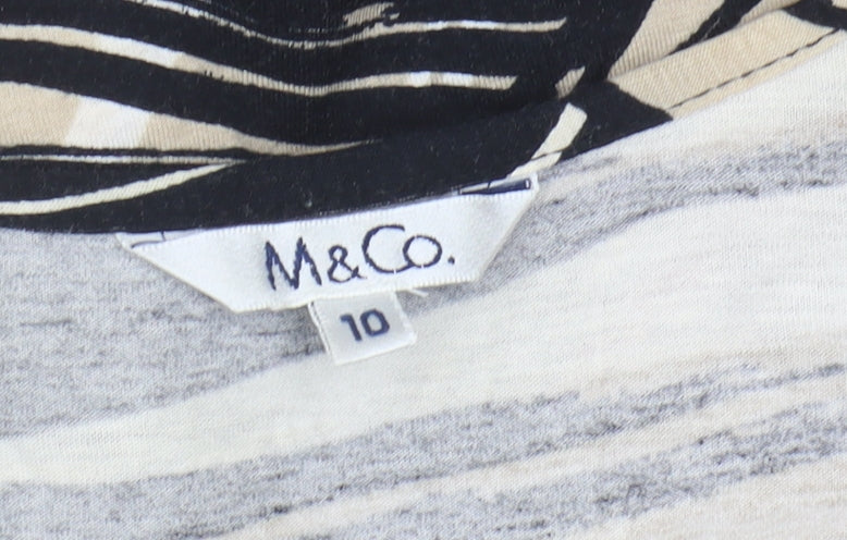 M&Co Women's Multicoloured T-Shirt Size 10 Regular