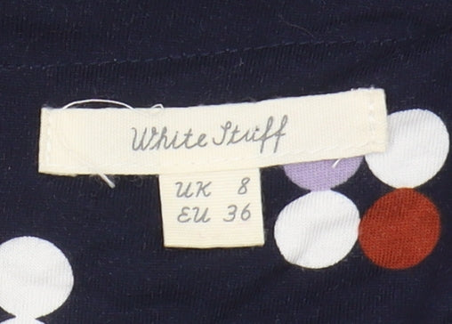 Womens UK Size 8 White Stuff Blue Basic T-Shirt